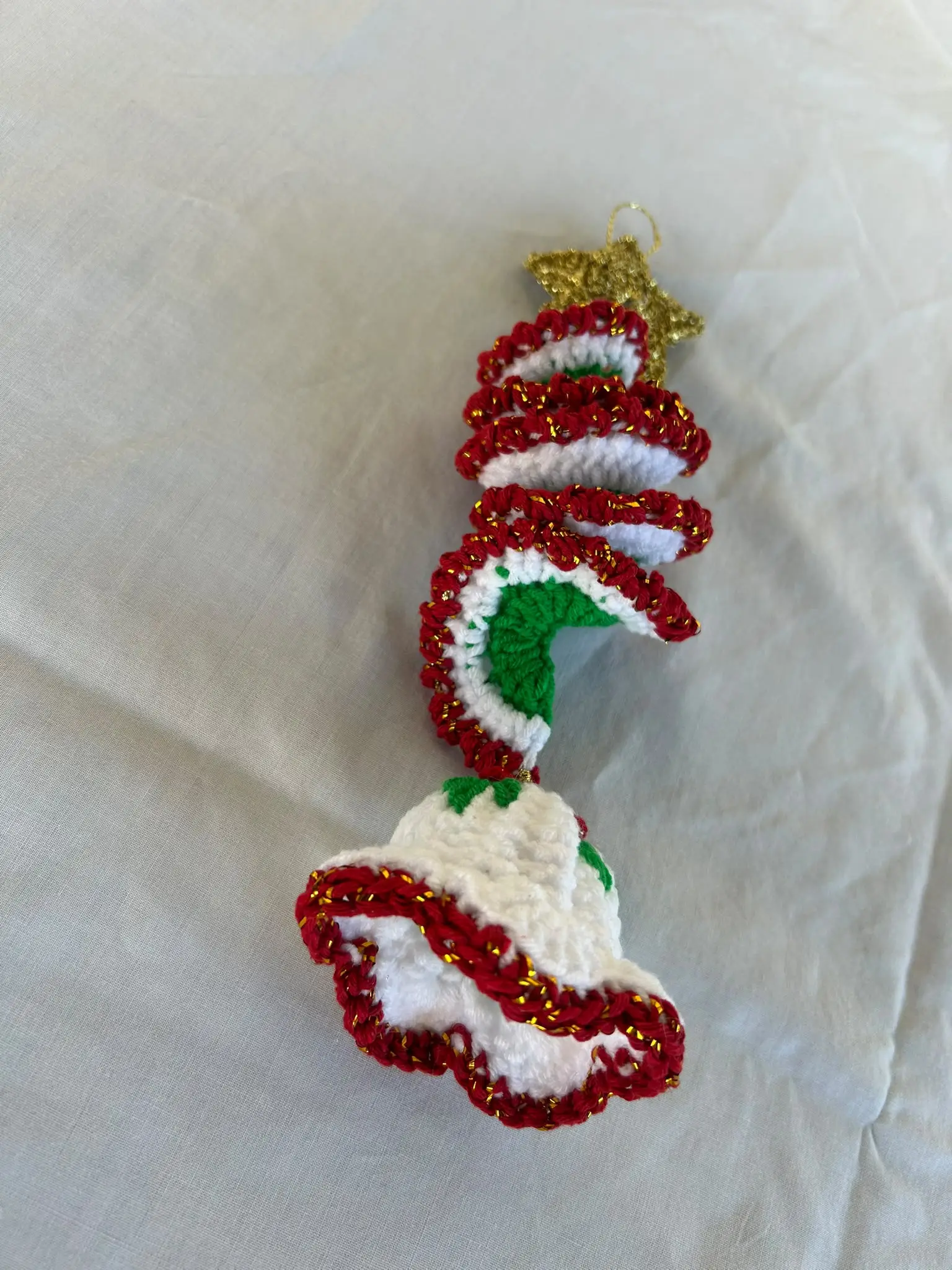 Enfeite de Natal em espiral com estrela – Natal e épocas festivas