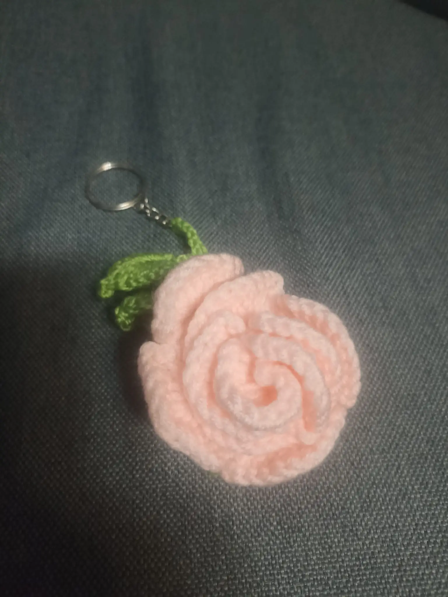 Porta-chaves flor rosa-claro – Acessórios