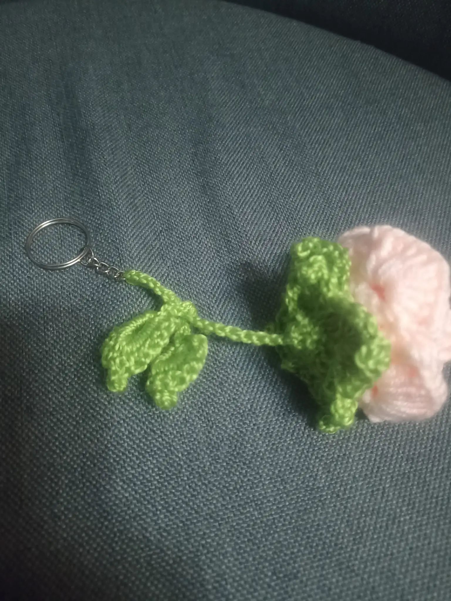 Foto 2 de 2: Porta-chaves flor rosa-claro